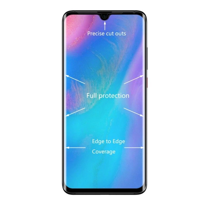 Herdet Glassbeskyttelse Huawei P30 Pro Svart Hatprins