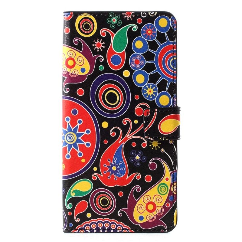 Lærdeksel Folio Deksel Huawei P30 Pro Galakse Design