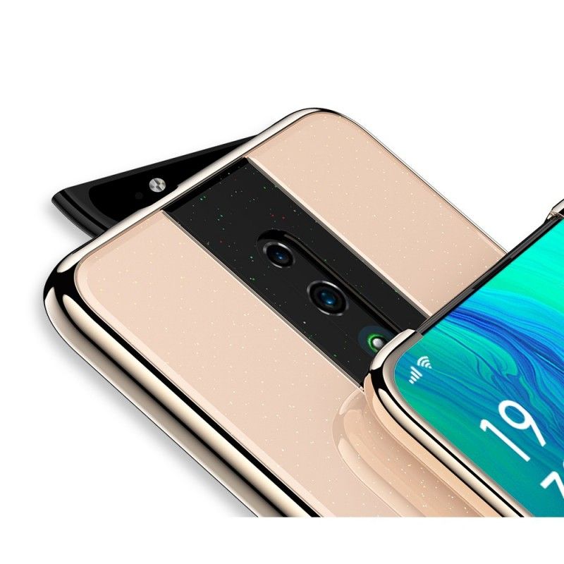 Deksel Oppo Reno Svart Galvanisert Hybrid Anti-fall