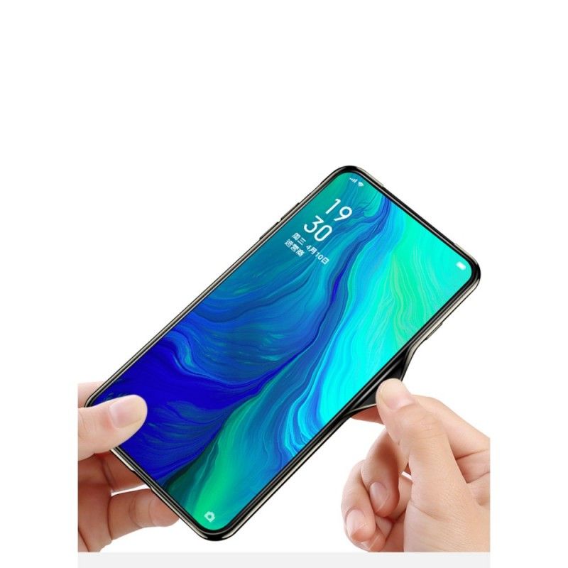 Deksel Oppo Reno Svart Galvanisert Hybrid Anti-fall