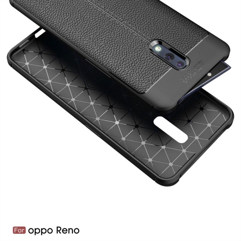 Deksel Oppo Reno Svart Lyskeskinneffekt