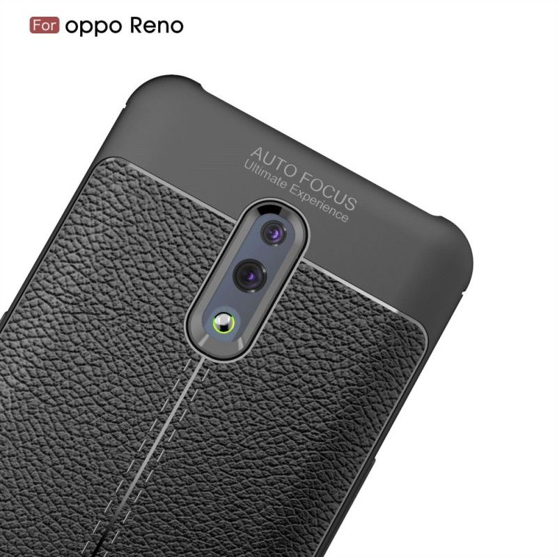 Deksel Oppo Reno Svart Lyskeskinneffekt