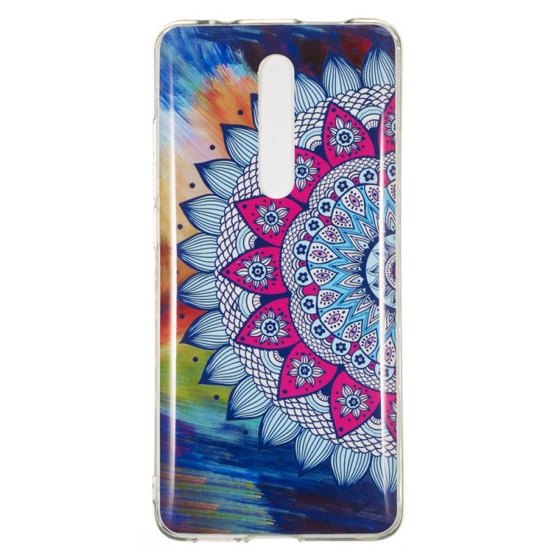 Deksel for Xiaomi Mi 9T / Mi 9T Pro Fluorescerende Mandala