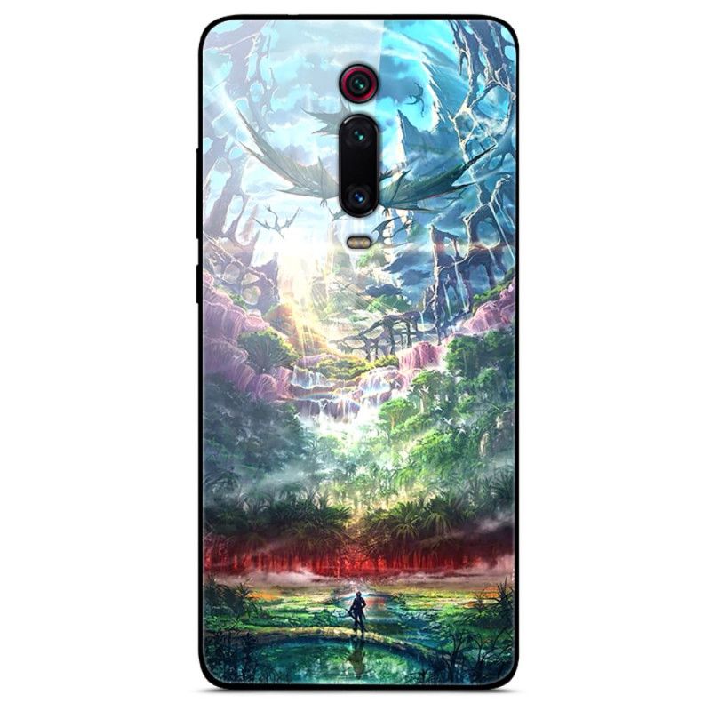 Deksel for Xiaomi Mi 9T / Mi 9T Pro Himmelsk Natur Herdet Glass