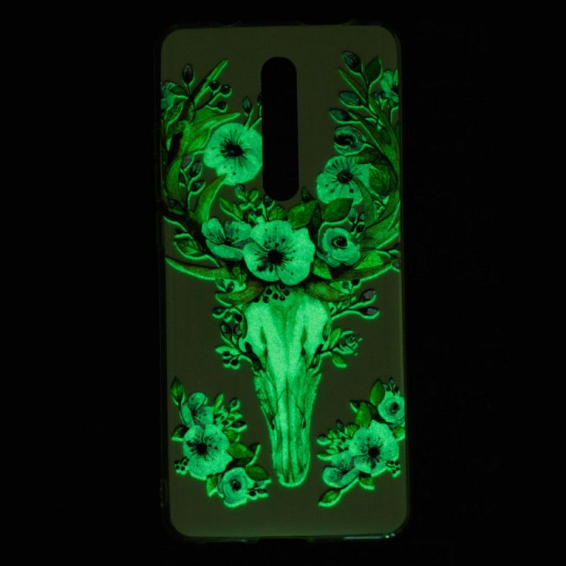 Deksel Xiaomi Mi 9T / Mi 9T Pro Fluorescerende Blomsterelg