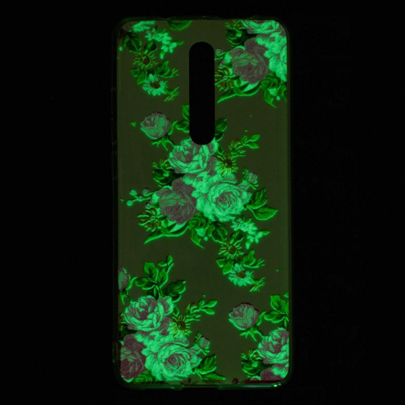 Deksel Xiaomi Mi 9T / Mi 9T Pro Mobildeksel Fluorescerende Frihetsblomster