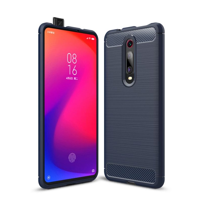 Deksel Xiaomi Mi 9T / Mi 9T Pro Svart Børstet Karbonfiber Beskyttelse