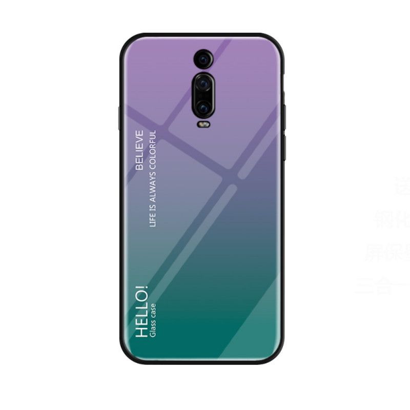 Deksel Xiaomi Mi 9T / Mi 9T Pro Svart Hei Herdet Glass