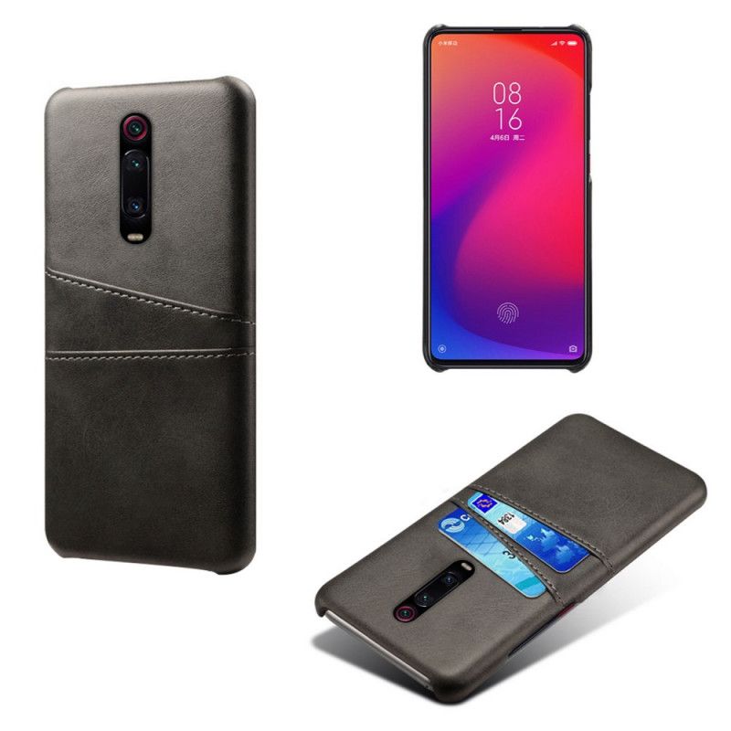 Deksel Xiaomi Mi 9T / Mi 9T Pro Svart Kortholder