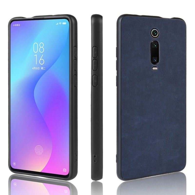 Deksel Xiaomi Mi 9T / Mi 9T Pro Svart Vintage Look Skinneffekt