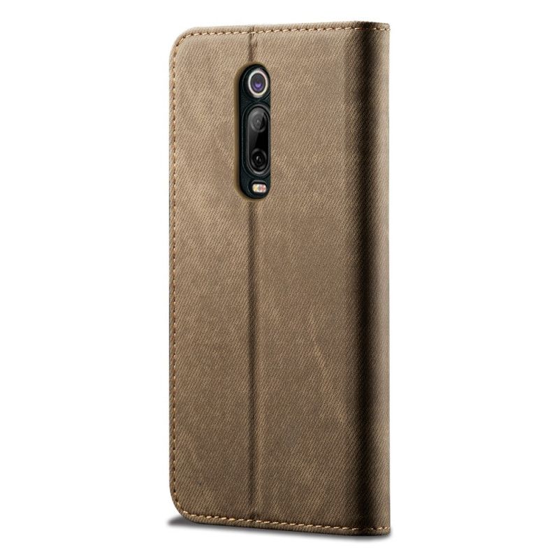 Folio Deksel Xiaomi Mi 9T / Mi 9T Pro Svart Jeansstoff