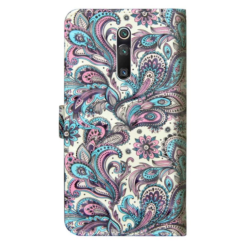 Lærdeksel Folio Deksel Xiaomi Mi 9T / Mi 9T Pro Mobildeksel Mønstrede Blomster