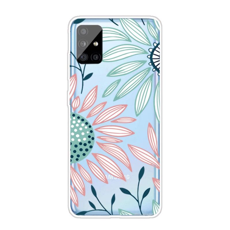 Deksel for Samsung Galaxy A31 Gjennomsiktig En Blomst