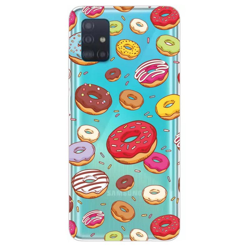 Deksel for Samsung Galaxy A31 Kjærlighetsdoughnuts