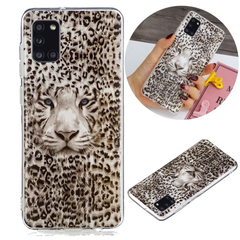 Deksel Samsung Galaxy A31 Fluorescerende Leopard