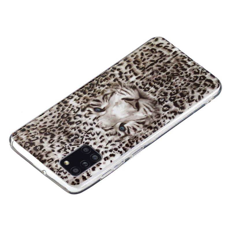 Deksel Samsung Galaxy A31 Fluorescerende Leopard