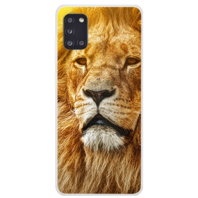 Deksel Samsung Galaxy A31 Mobildeksel Feline Head