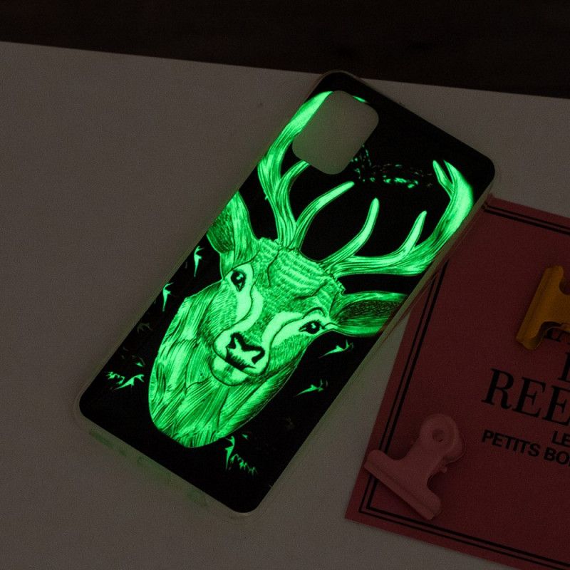 Deksel Samsung Galaxy A31 Mobildeksel Majestetisk Fluorescerende Hjort