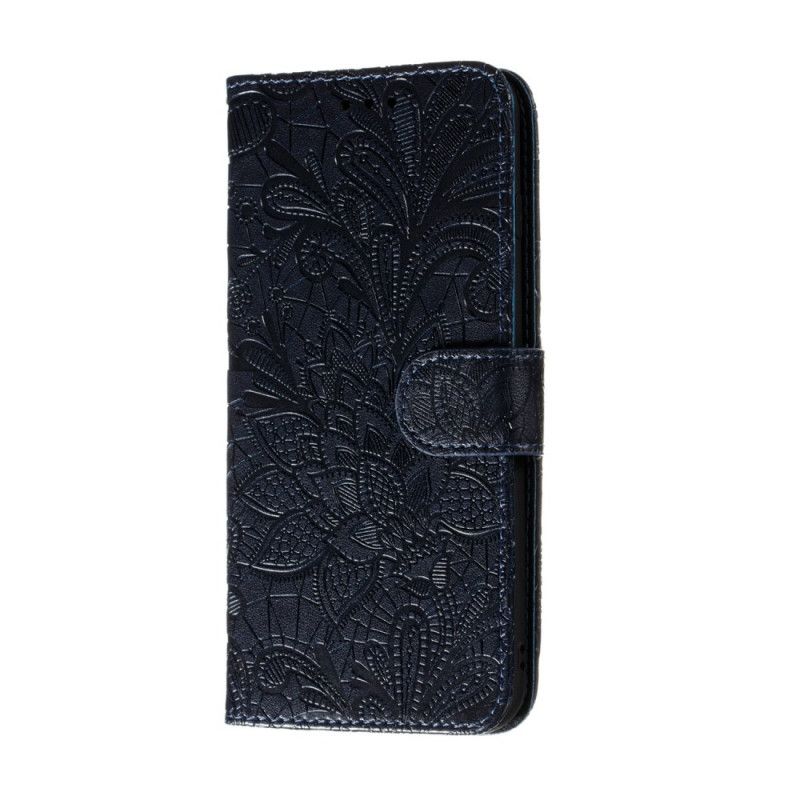 Folio Deksel for Samsung Galaxy A31 Grå Tribal Thong Blomster