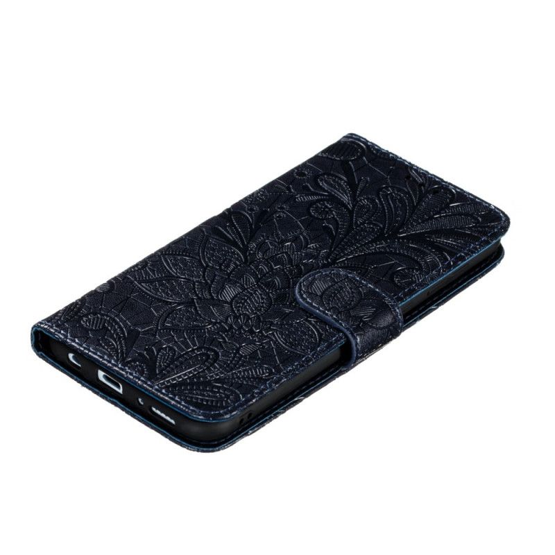 Folio Deksel for Samsung Galaxy A31 Grå Tribal Thong Blomster