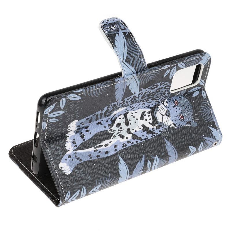 Folio Deksel for Samsung Galaxy A31 Leopard Med Tanga