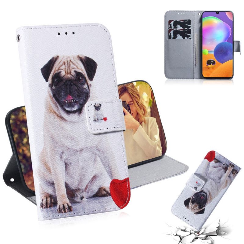 Folio Deksel for Samsung Galaxy A31 Mopshund