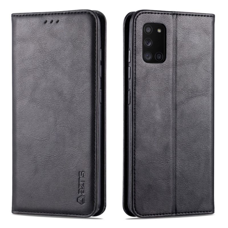 Folio Deksel for Samsung Galaxy A31 Svart Retro Azns