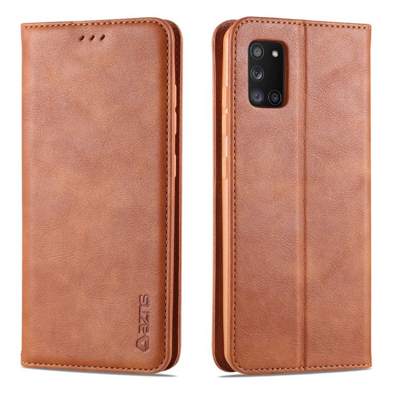 Folio Deksel for Samsung Galaxy A31 Svart Retro Azns