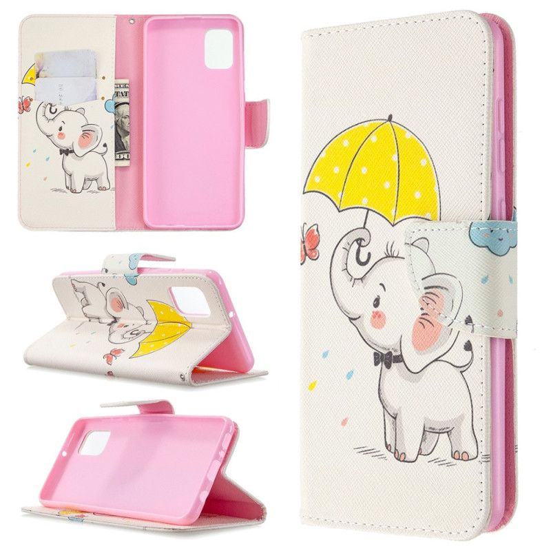 Folio Deksel Samsung Galaxy A31 Baby Elefant