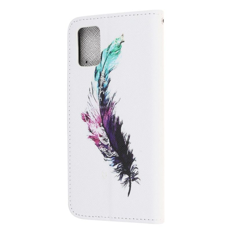 Folio Deksel Samsung Galaxy A31 Fjær Med Tanga