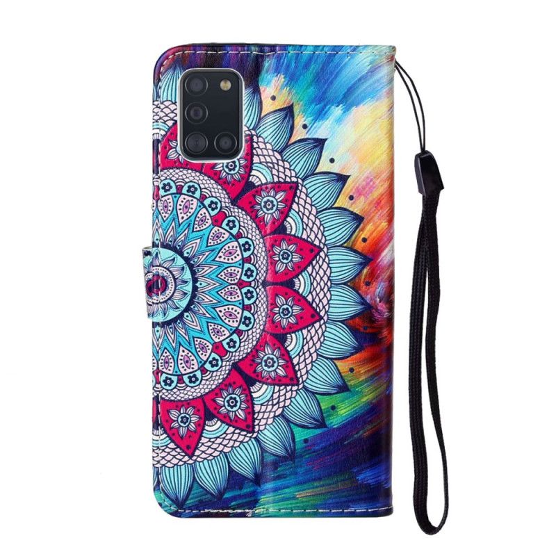 Folio Deksel Samsung Galaxy A31 Konge Mandala