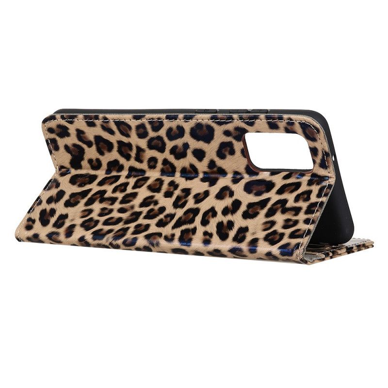 Folio Deksel Samsung Galaxy A31 Leopard Anti-fall