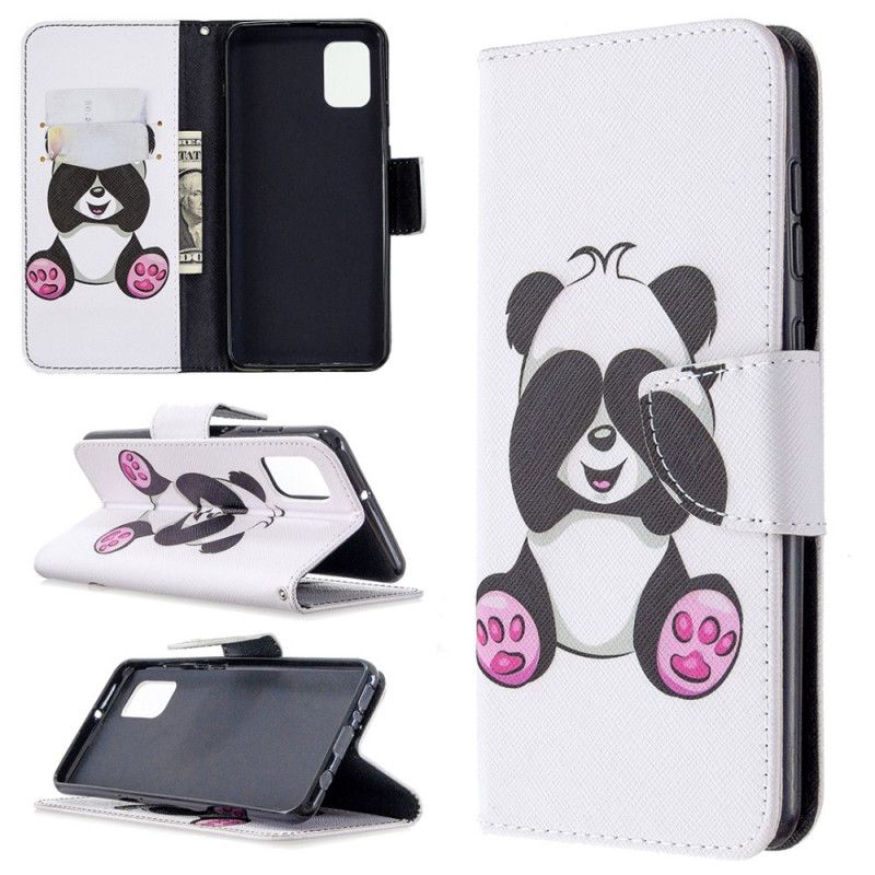 Folio Deksel Samsung Galaxy A31 Morsom Panda