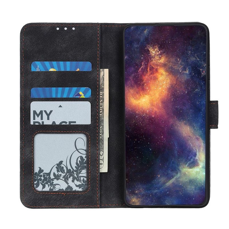 Folio Deksel Samsung Galaxy A31 Svart Vintage Skinnstil