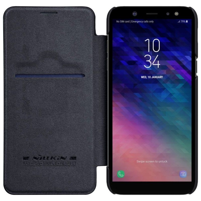 Folio Deksel for Samsung Galaxy A6 Rød Nillkin Qin-Serien