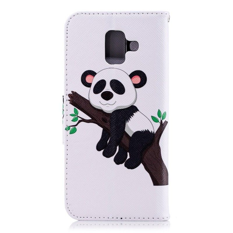 Folio Deksel Samsung Galaxy A6 Lat Panda