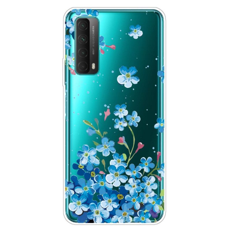 Deksel for Huawei P Smart 2021 Bukett Med Blå Blomster