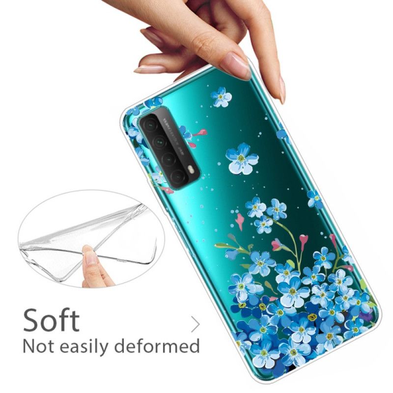 Deksel for Huawei P Smart 2021 Bukett Med Blå Blomster