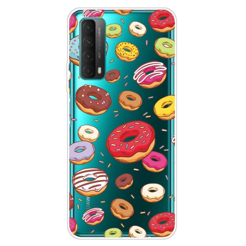 Deksel for Huawei P Smart 2021 Kjærlighetsdoughnuts