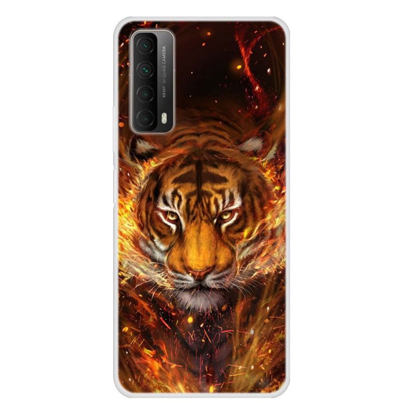 Deksel Huawei P Smart 2021 Branntiger Anti-fall