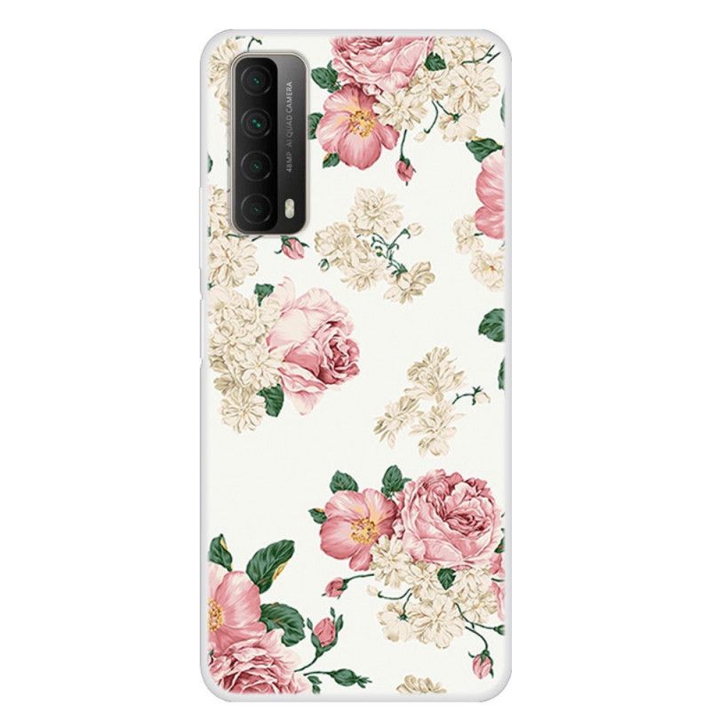 Deksel Huawei P Smart 2021 Frihetsblomster Beskyttelse