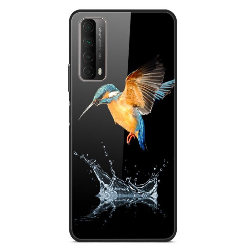 Deksel Huawei P Smart 2021 Fuglekrone Herdet Glass