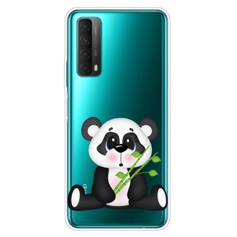 Deksel Huawei P Smart 2021 Gjennomsiktig Trist Panda