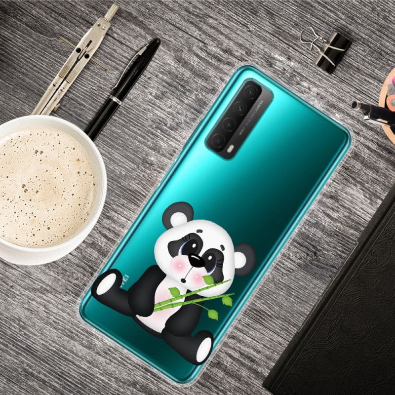 Deksel Huawei P Smart 2021 Gjennomsiktig Trist Panda