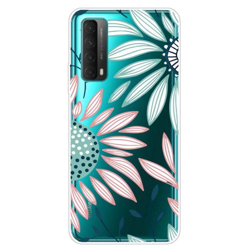 Deksel Huawei P Smart 2021 Rosa Blomster