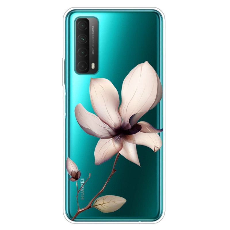 Deksel Huawei P Smart 2021 Rosa Blomster