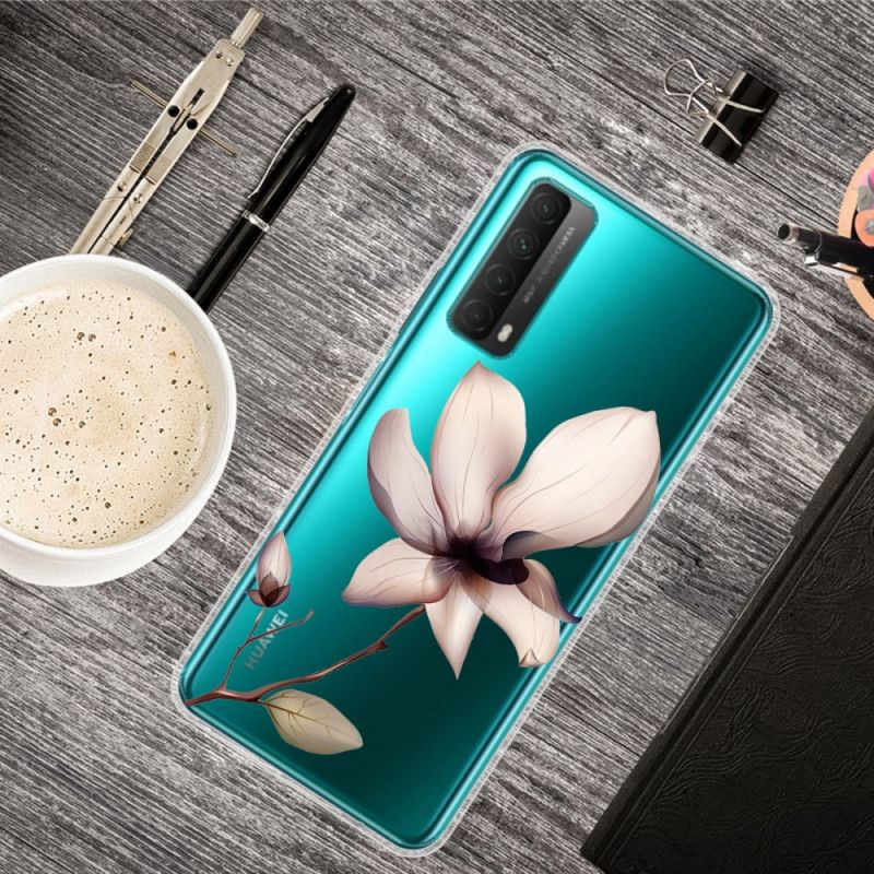 Deksel Huawei P Smart 2021 Rosa Blomster