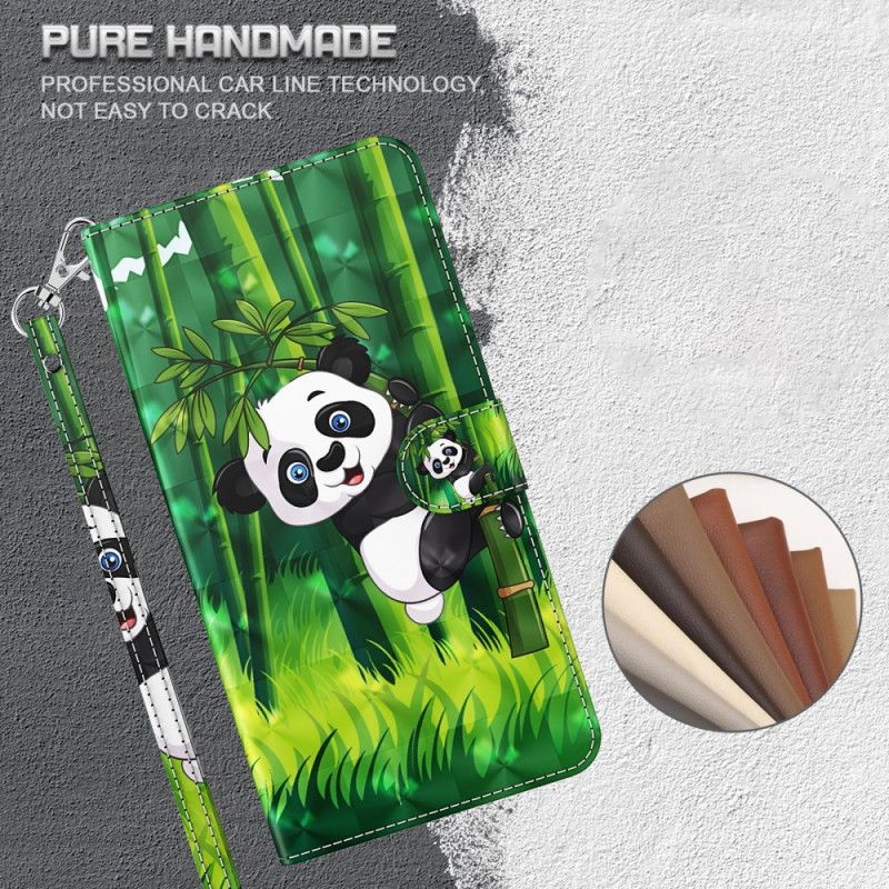 Folio Deksel for Huawei P Smart 2021 Panda Og Bambus