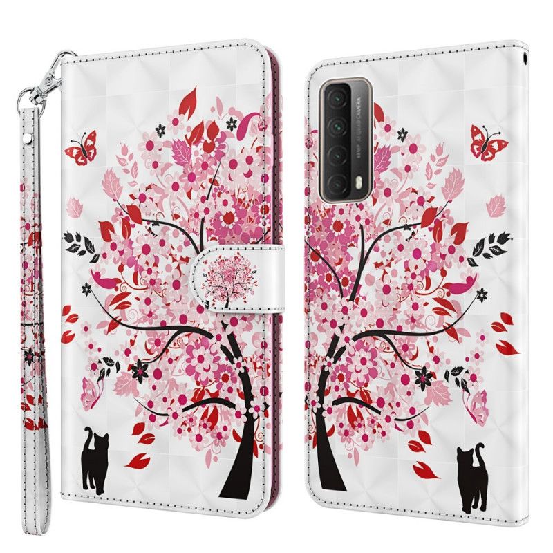 Folio Deksel Huawei P Smart 2021 Rosa Tre