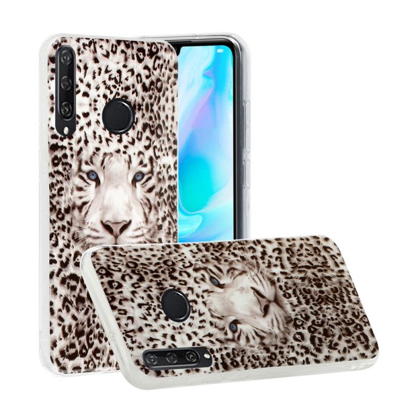 Deksel for Huawei Y6p Fluorescerende Leopard